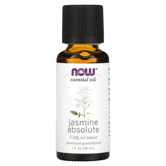 NOW Foods, Essential Oils, Jasmine Absolute, 1 fl oz (30 ml) - Image 1