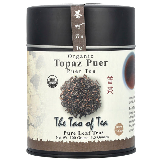 The Tao of Tea, Organic Puer Tea, Topaz Puer, 3.5 oz (100 g) - Image 1