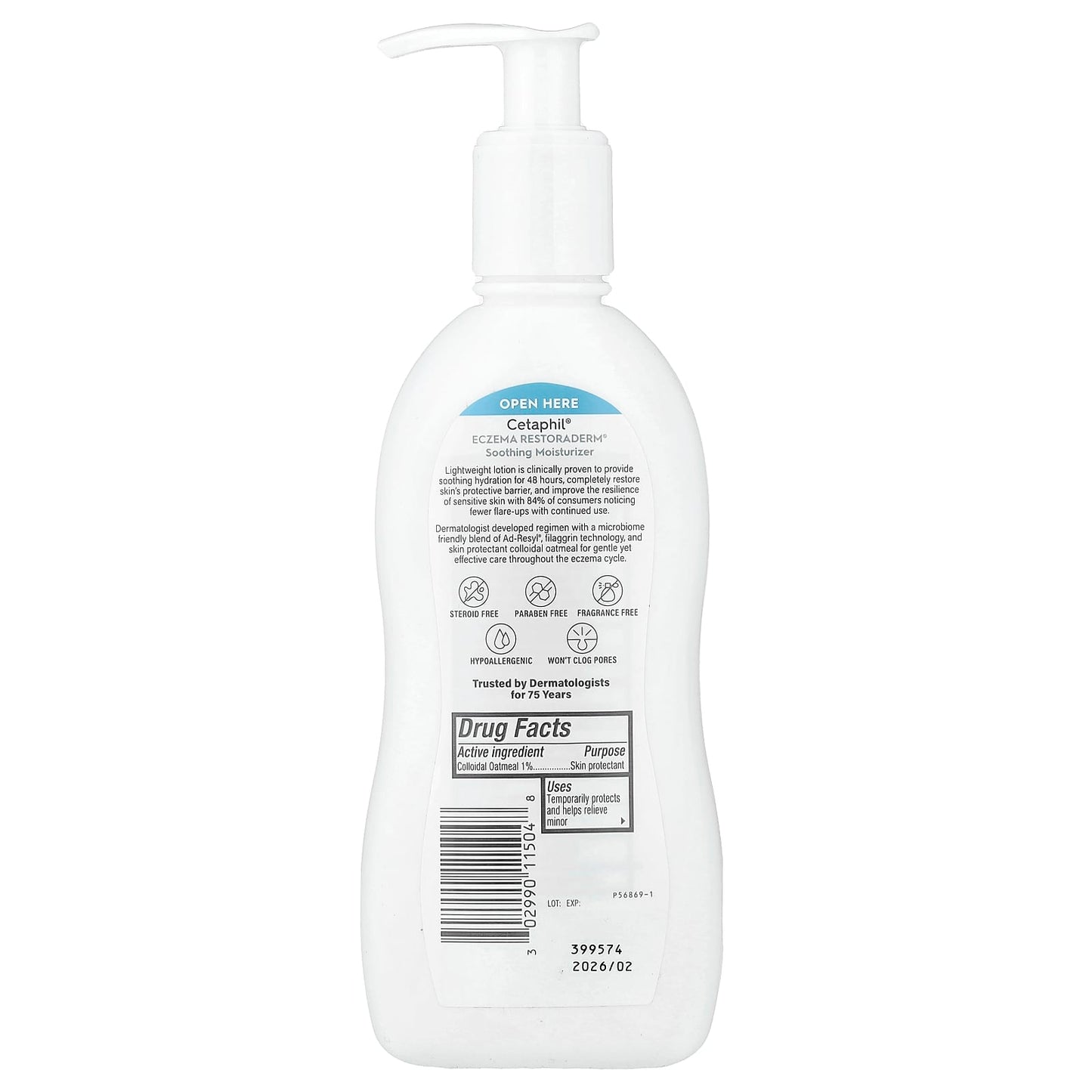 Cetaphil Eczema Restoraderm Soothing Moisturizer for Sensitive Skin - 10 fl oz - Image 2