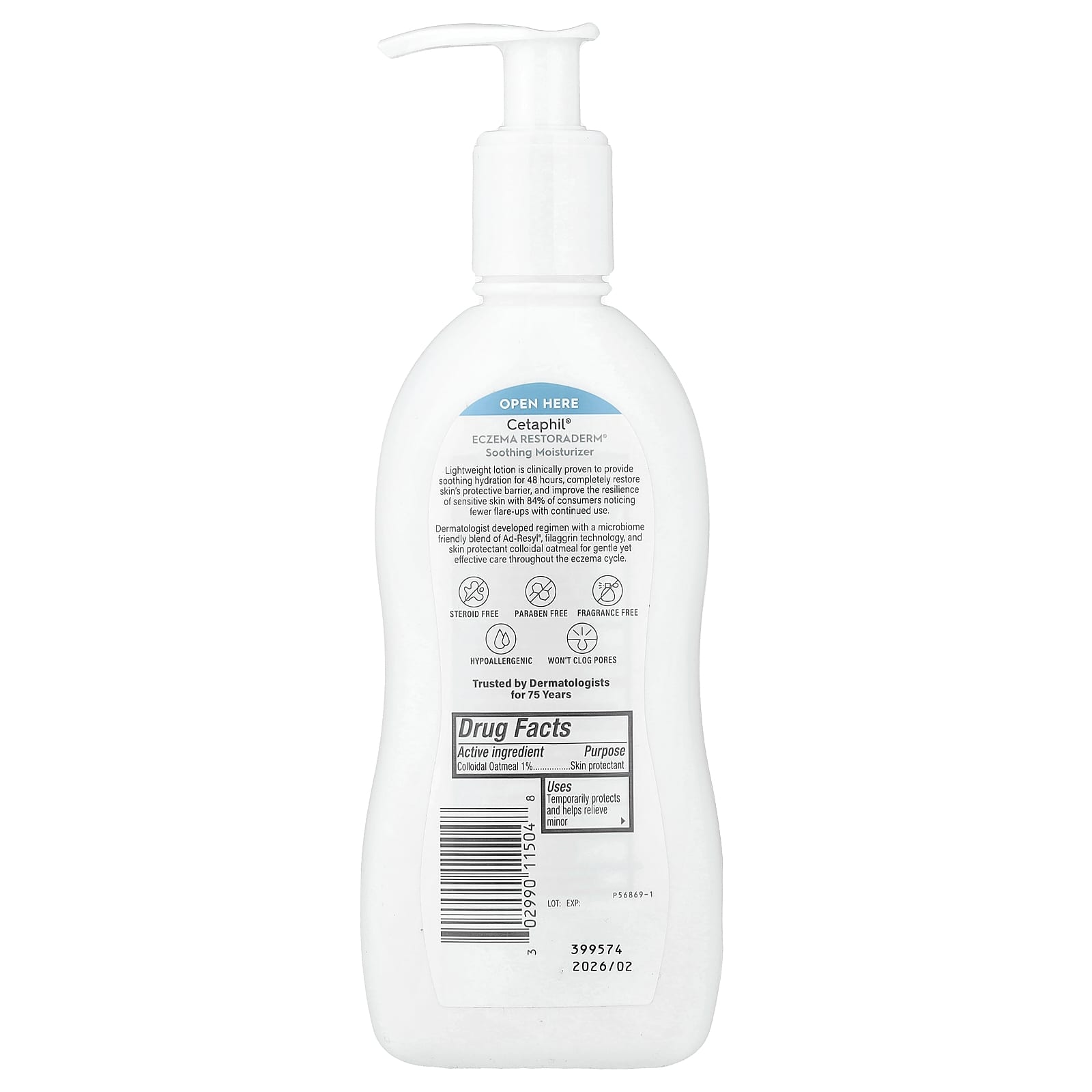 Cetaphil Eczema Restoraderm Soothing Moisturizer for Sensitive Skin - 10 fl oz - Image 2