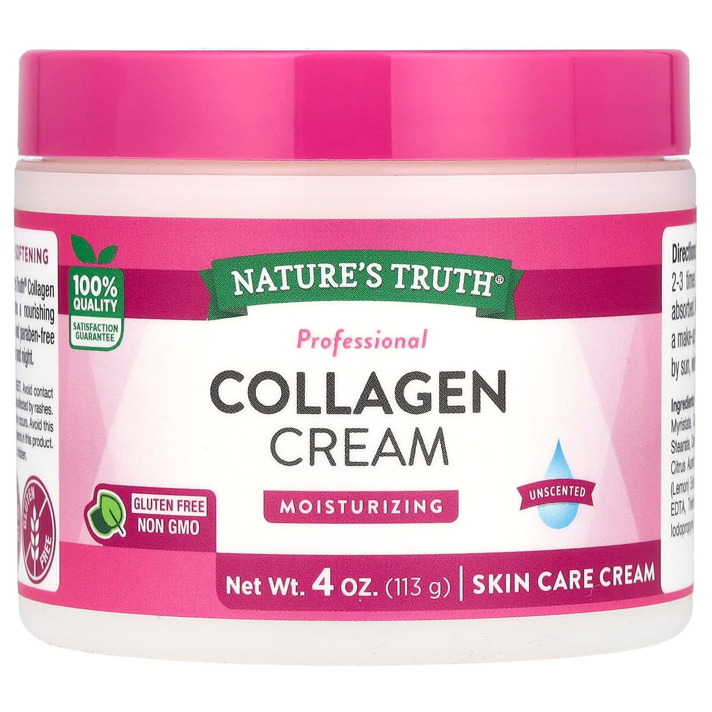 Nature's Truth, Professional  Collagen Cream, Unscented, 4 oz (113 g) - Image 1