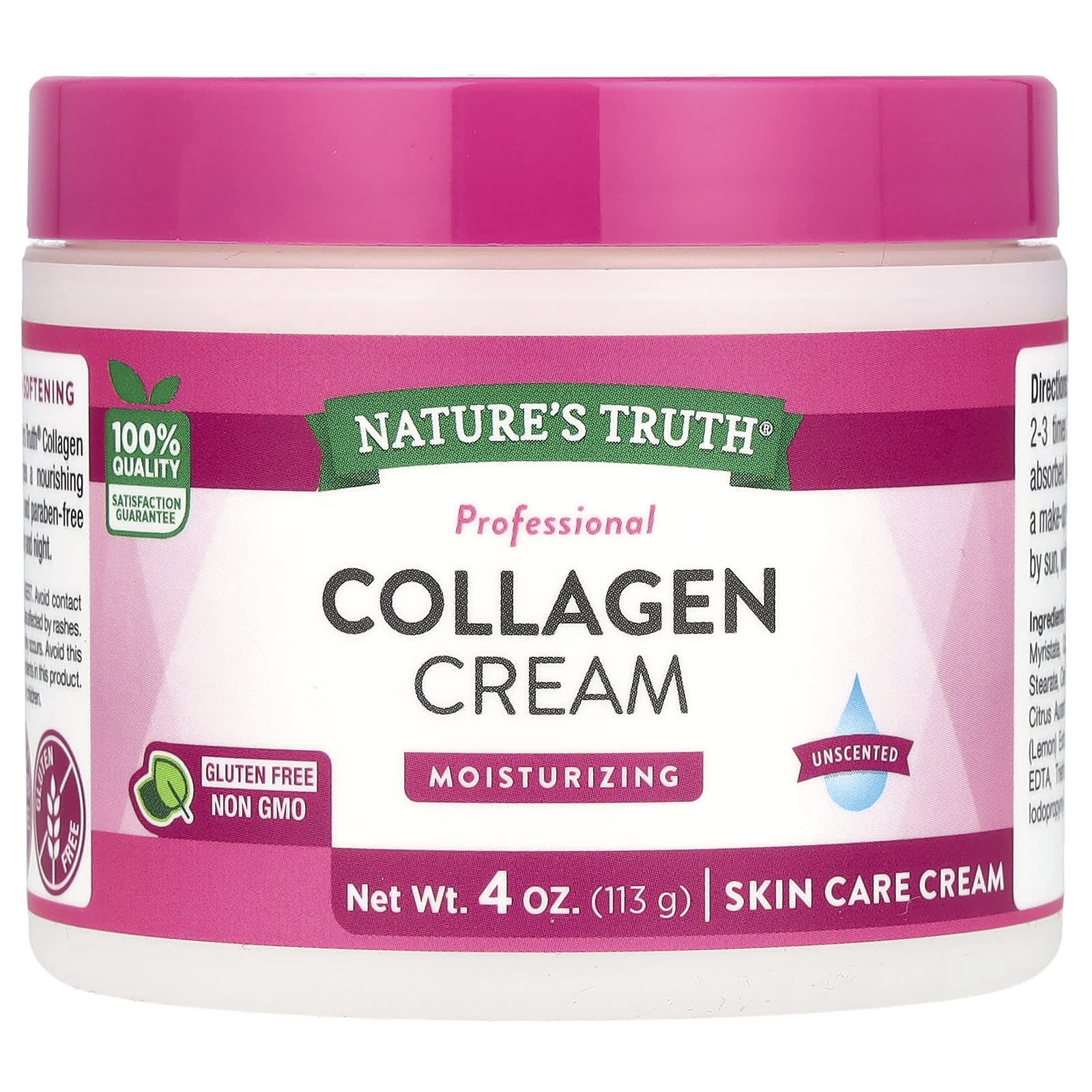 Nature's Truth, Professional  Collagen Cream, Unscented, 4 oz (113 g) - Image 1