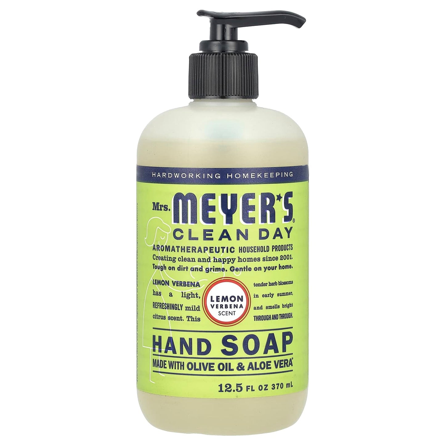 Mrs. Meyers Clean Day, Hand Soap, Lemon Verbena , 12.5 fl oz (370 ml) - Image 1