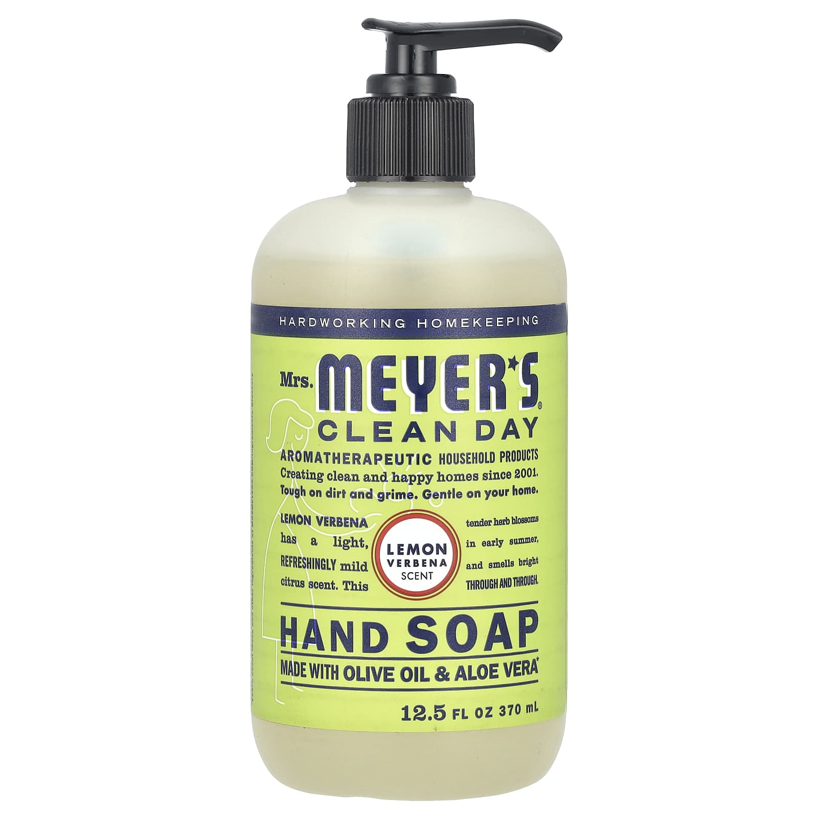 Mrs. Meyers Clean Day, Hand Soap, Lemon Verbena , 12.5 fl oz (370 ml) - Image 1