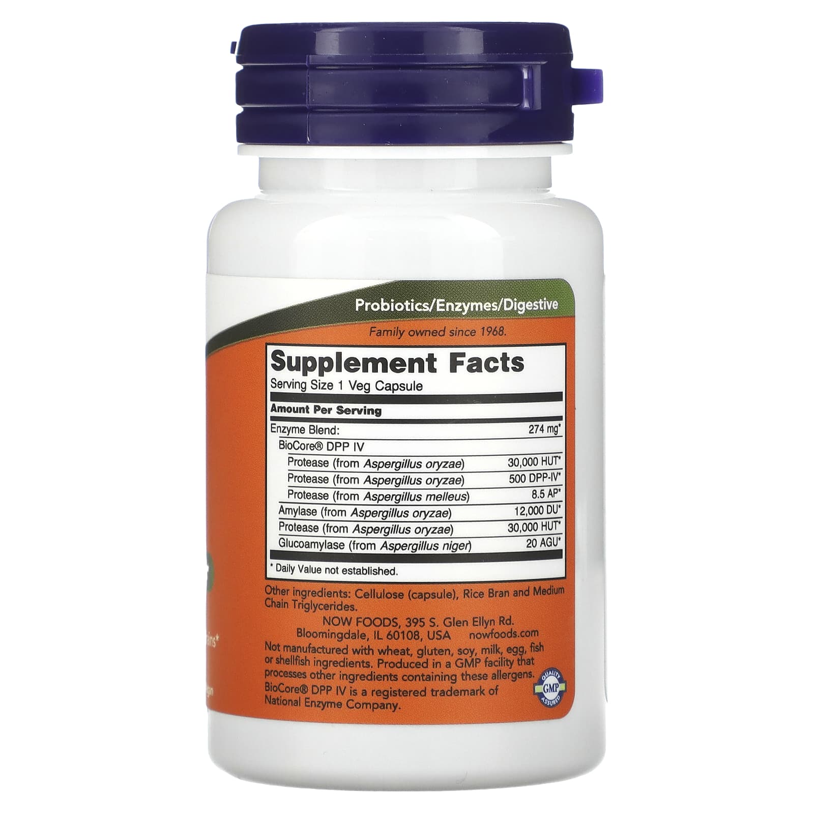 NOW Foods, Gluten Digest, 60 Veg Capsules - Image 2
