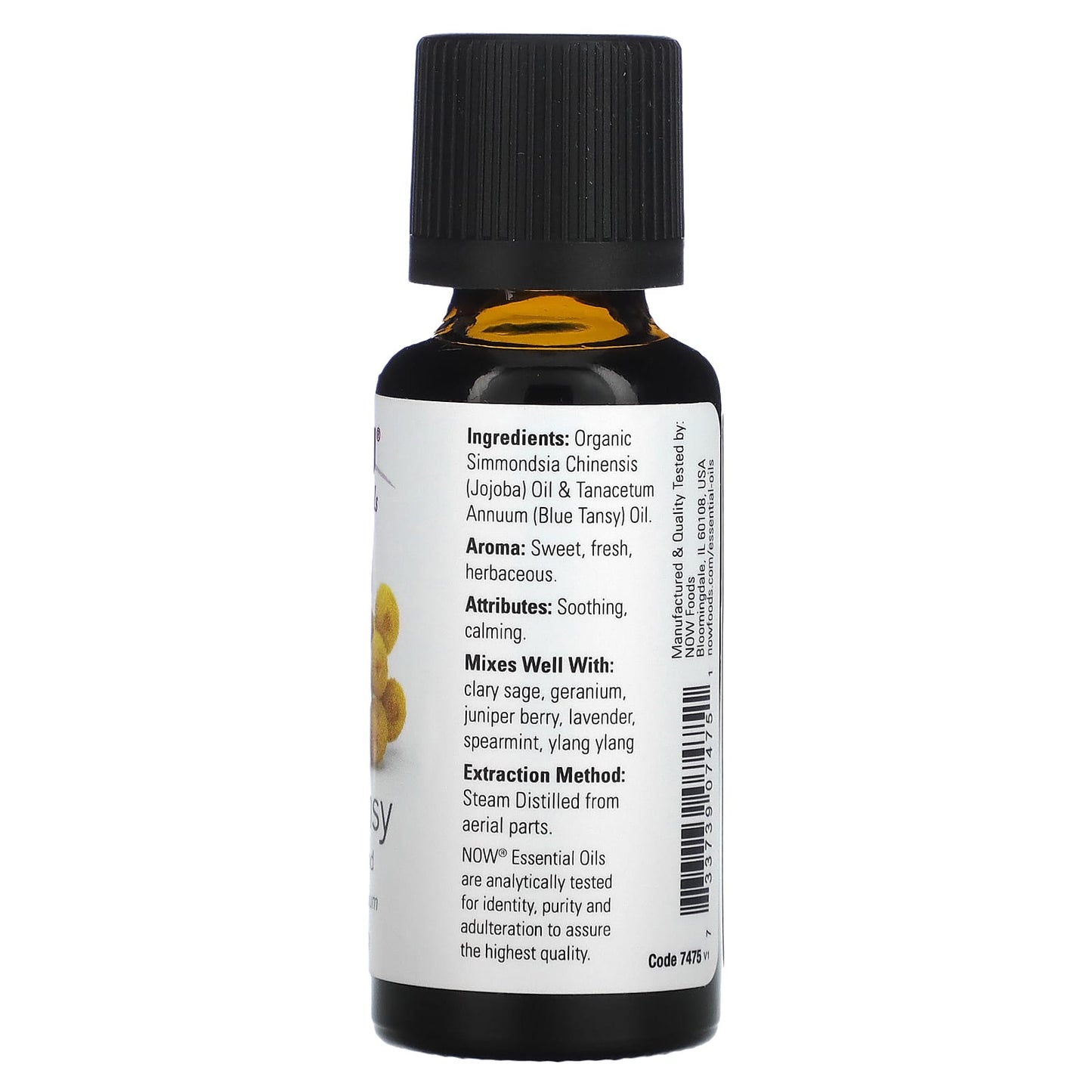NOW Foods, Essential Oils, Blue Tansy, 1 fl oz (30 ml) - Image 2