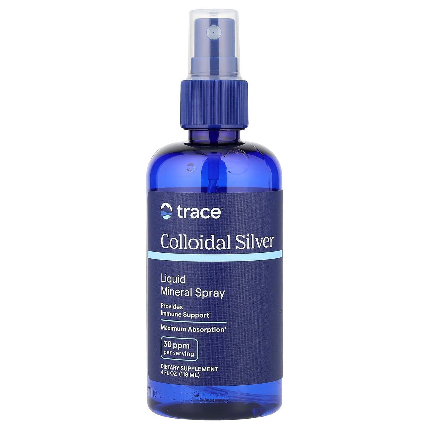 Trace, Colloidal Silver Mineral Spray, 4 fl oz (118 ml) (30 ppm per Serving) - Image 1