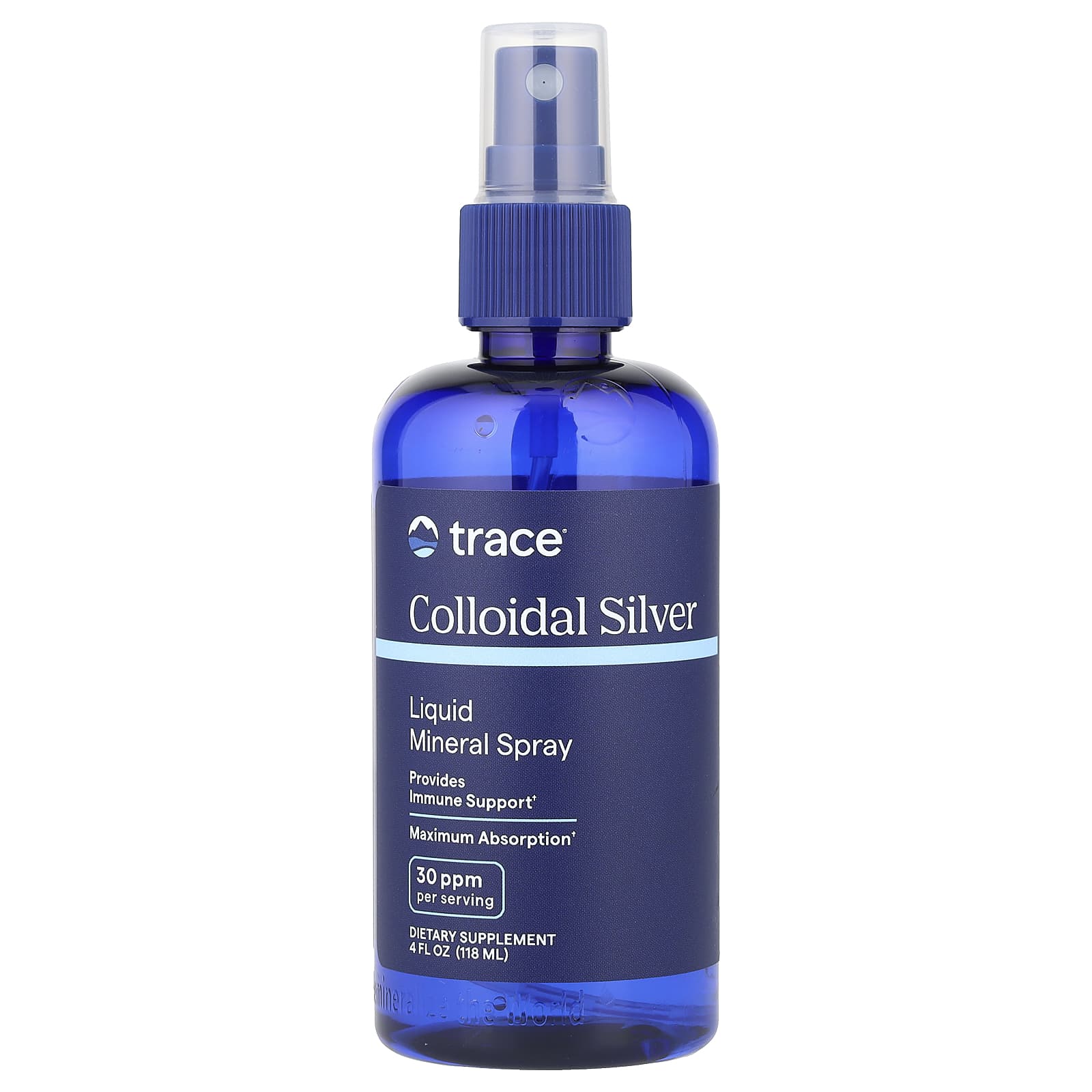 Trace, Colloidal Silver Mineral Spray, 4 fl oz (118 ml) (30 ppm per Serving) - Image 1