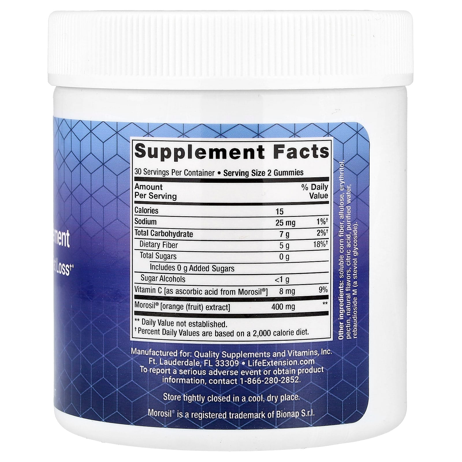 Life Extension, Gummy Science™, Mediterranean Weight Management, Natural Berry, 60 Gummies - Image 2