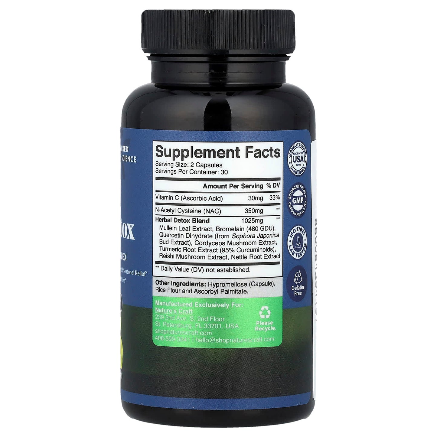 Nature's Craft, Lung Detox, 60 Capsules - Image 2