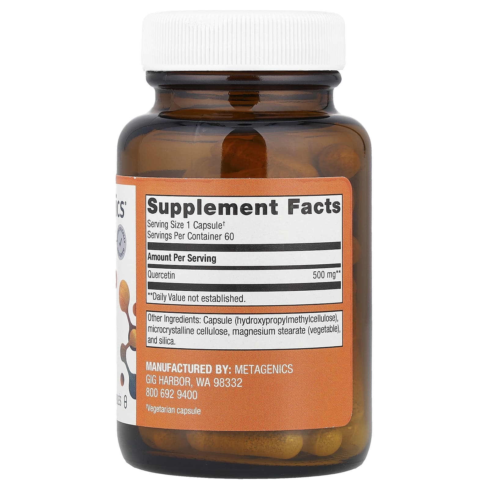Metagenics, Quercetin, 500 mg , 60 Capsules - Image 2