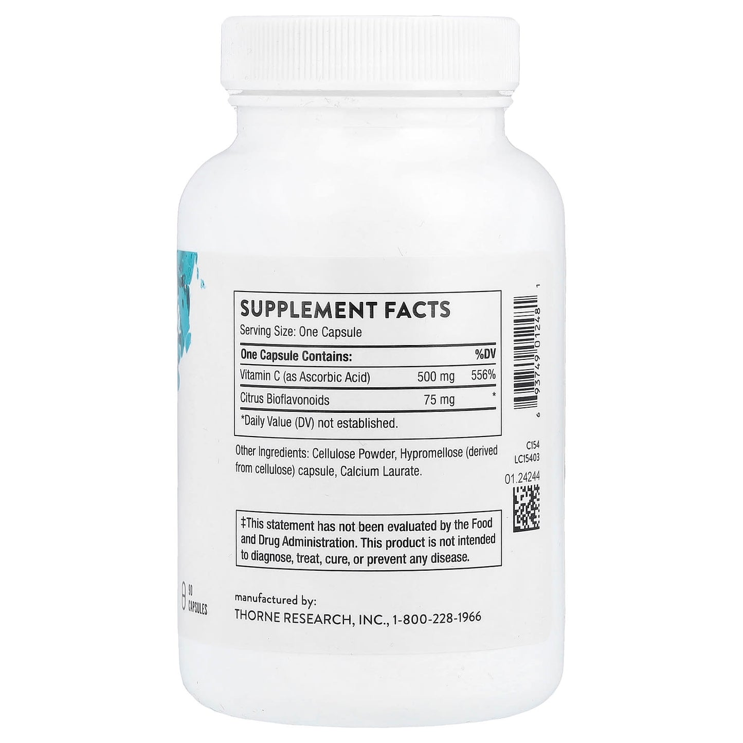 Thorne, Vitamin C with Flavonoids, 90 Capsules