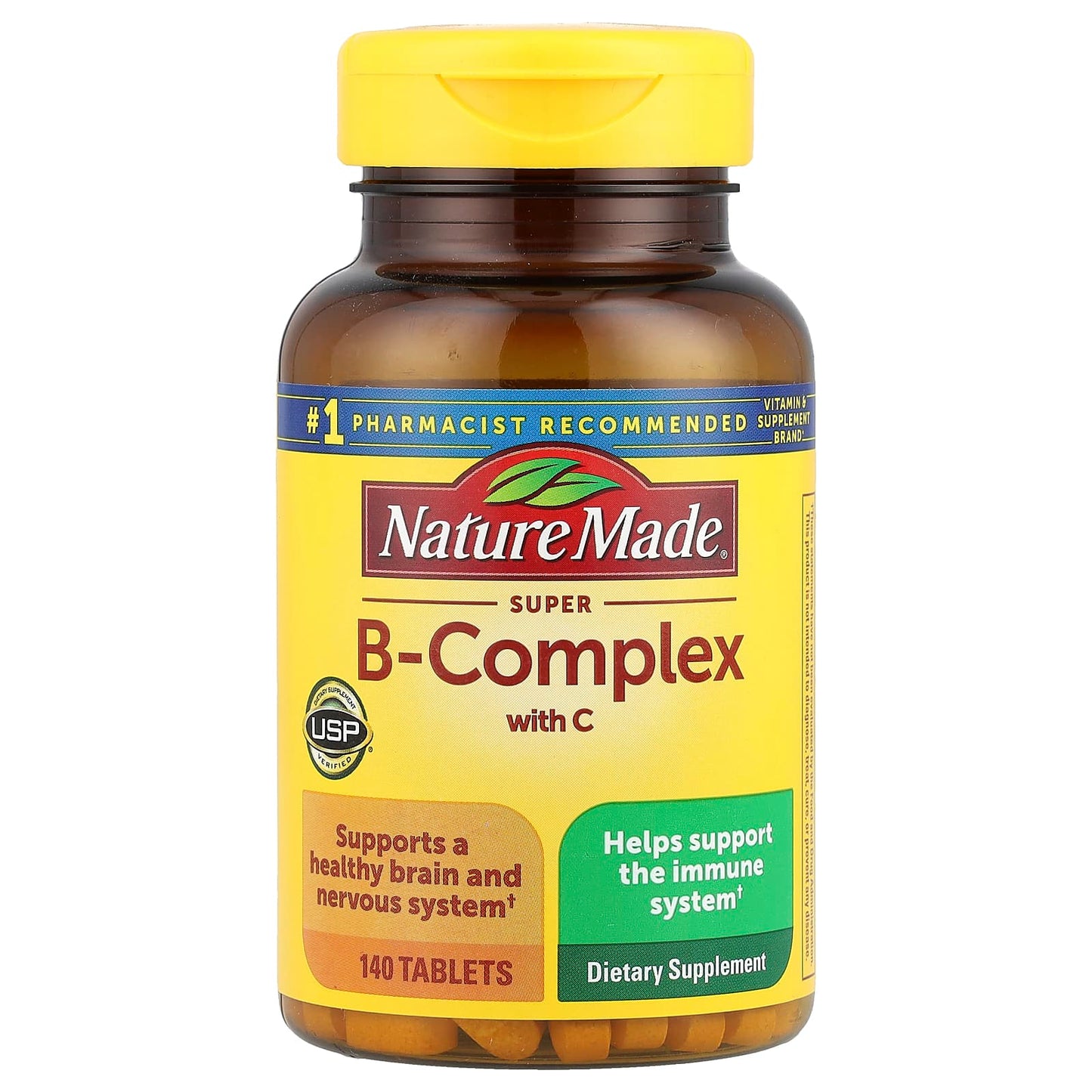 Nature Made, Super B-Complex with Vitamin C, 140 Tablets - Image 1