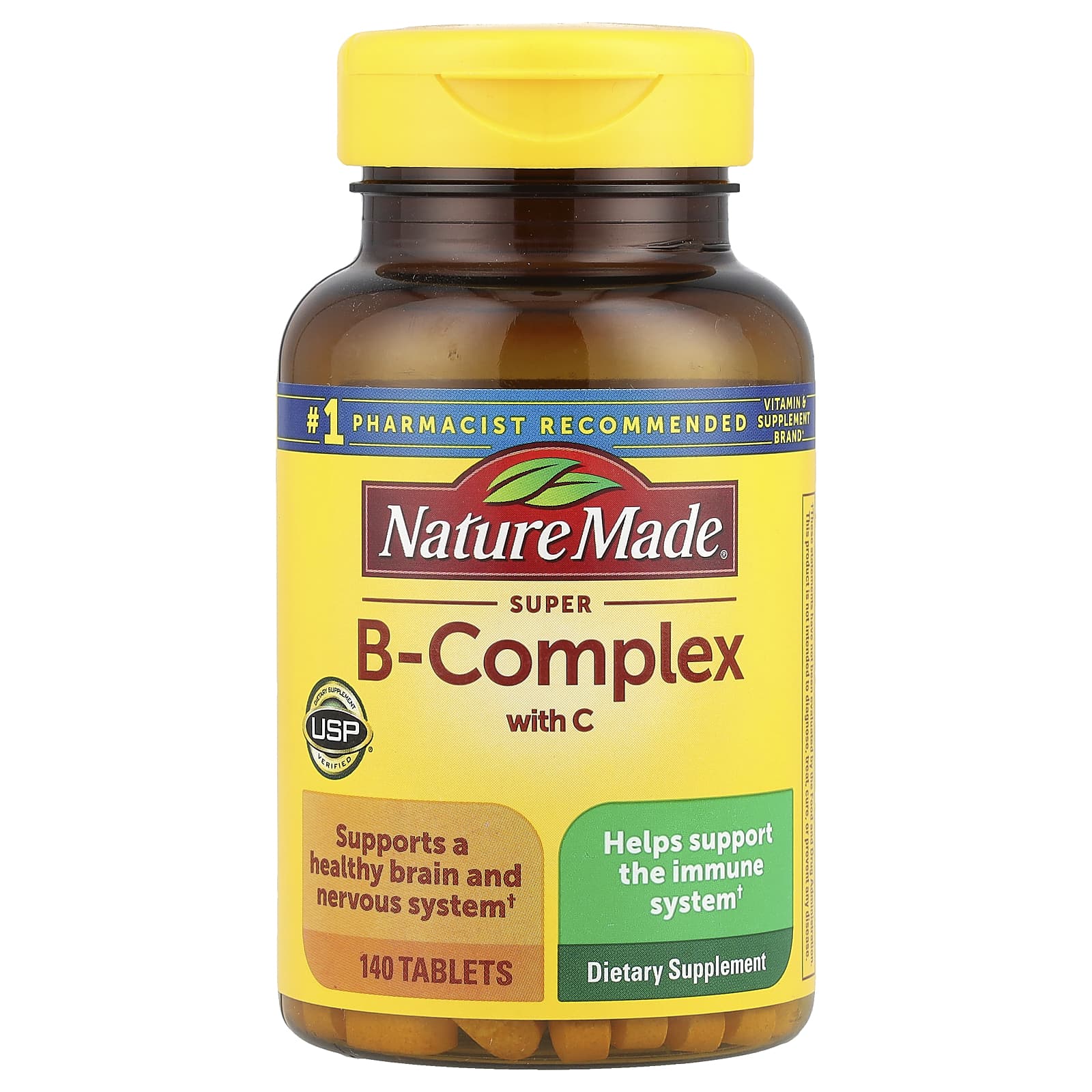 Nature Made, Super B-Complex with Vitamin C, 140 Tablets - Image 1