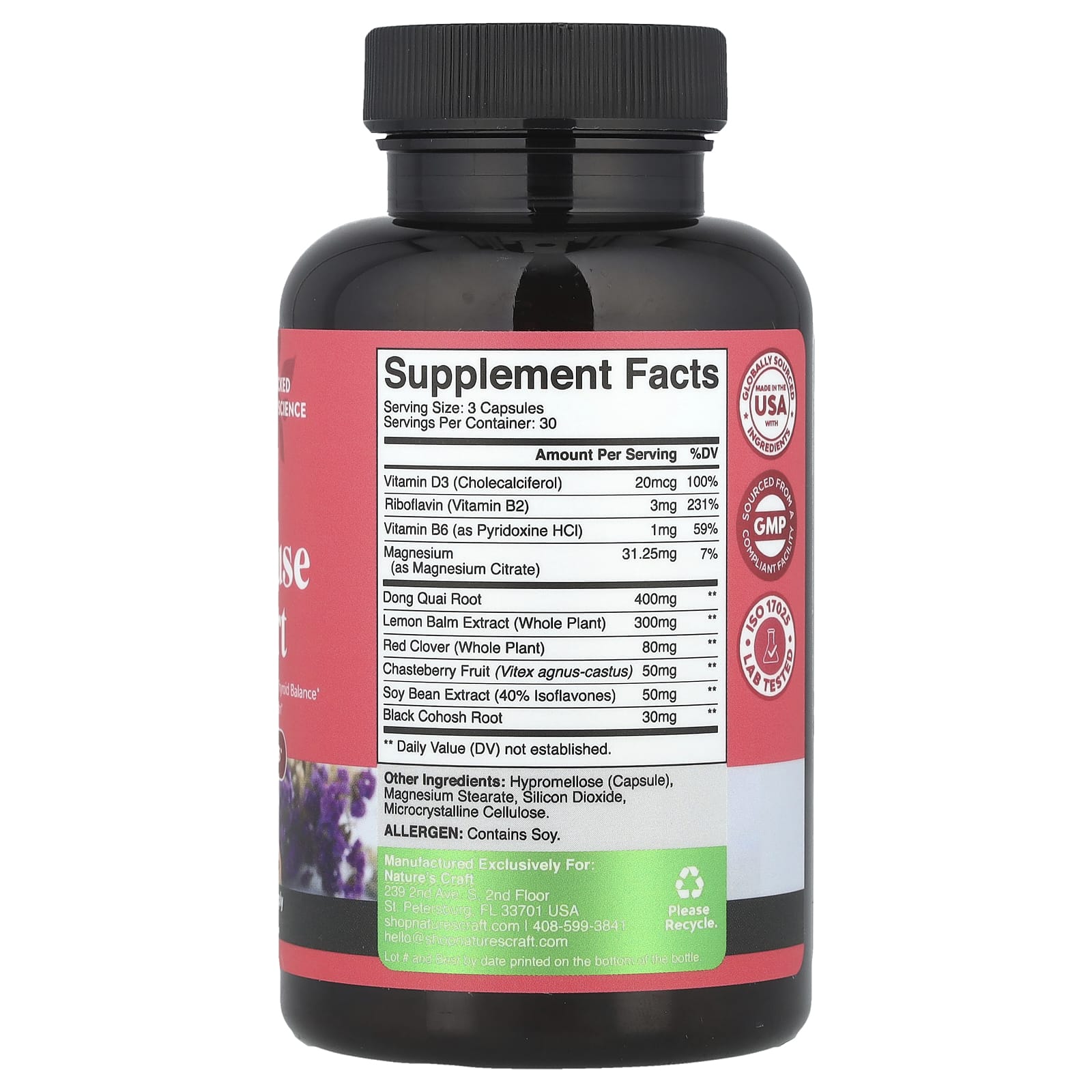 Nature's Craft, Women's Wellness, Menopause Support, 90 Capsules - Image 2