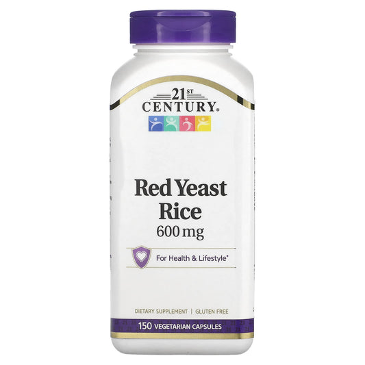 Red Yeast Rice Supplements 600mg, 150 Veg Capsules, Gluten Free - Image 1