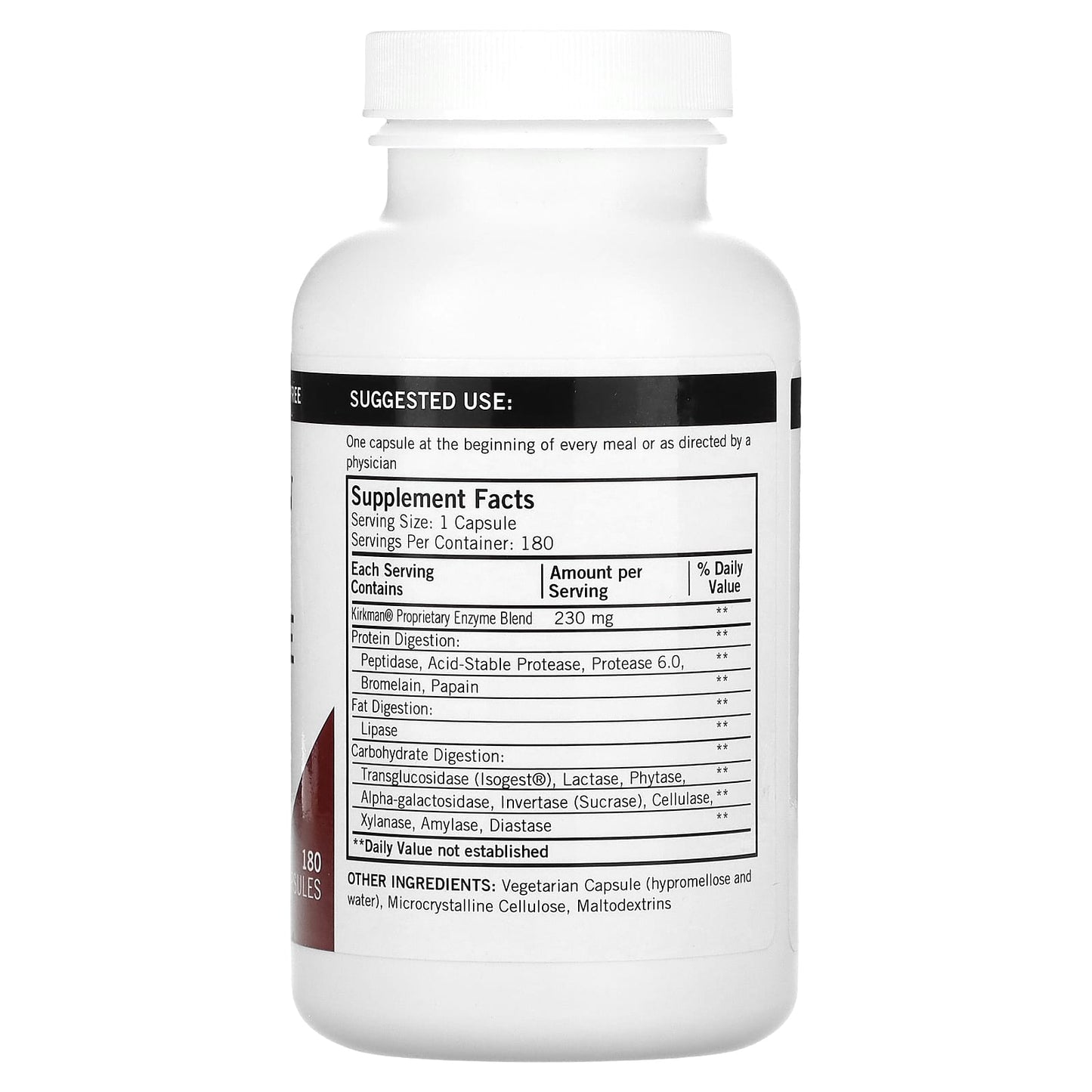 Kirkman Labs, Enzyme Complete DPP-IV With ISOGEST, 180 Capsules - Image 2