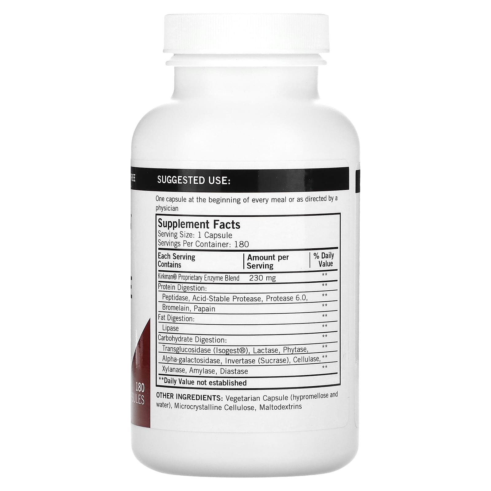 Kirkman Labs, Enzyme Complete DPP-IV With ISOGEST, 180 Capsules - Image 2