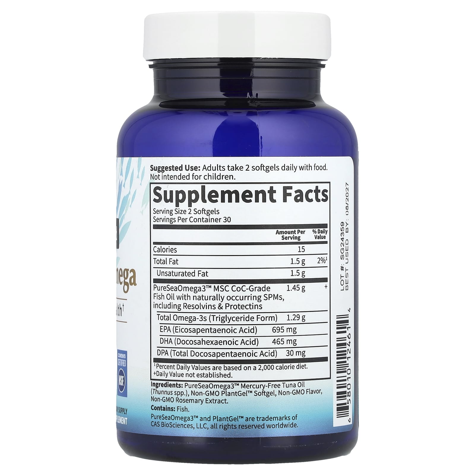 Advanced Omega-3 Formula for Heart & Brain Health | 645 mg EPA, DHA - Image 2