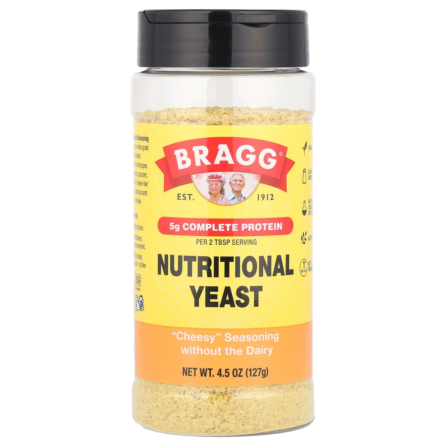 Bragg Nutritional Yeast - 100% Dairy-Free Cheesy Seasoning - Image 1