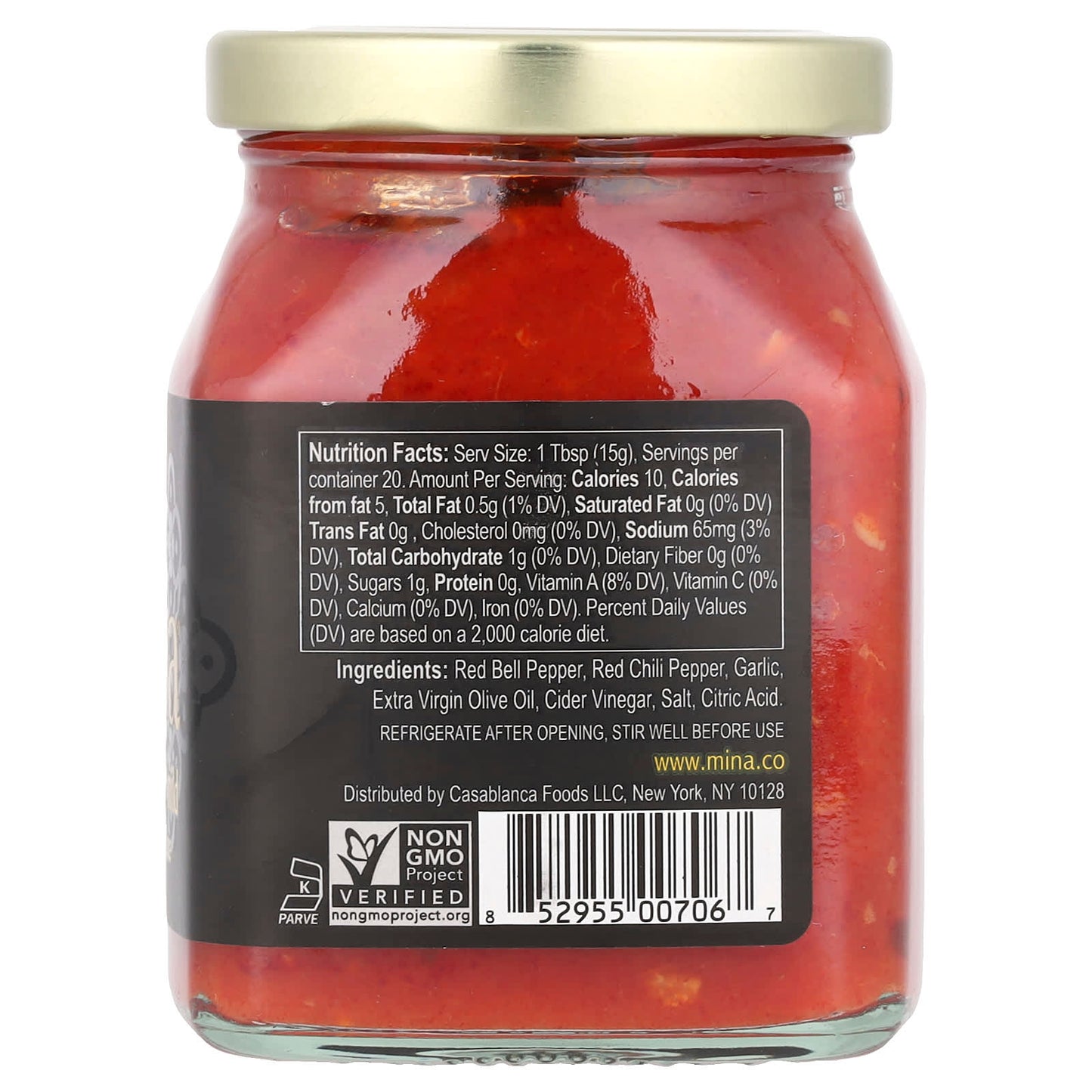 Mina, Harissa, Moroccan Red Pepper Sauce, Mild, 10 oz (283 g) - Image 2