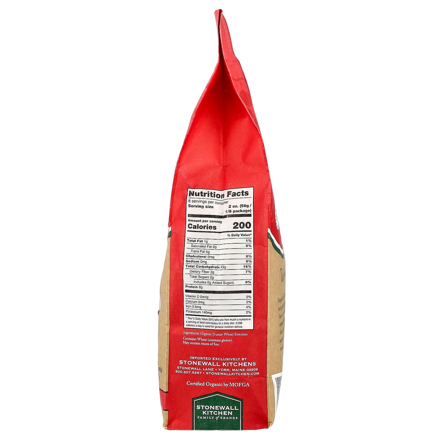 Montebello, Organic Penne Rigate, 16 oz (454 g) - Image 2