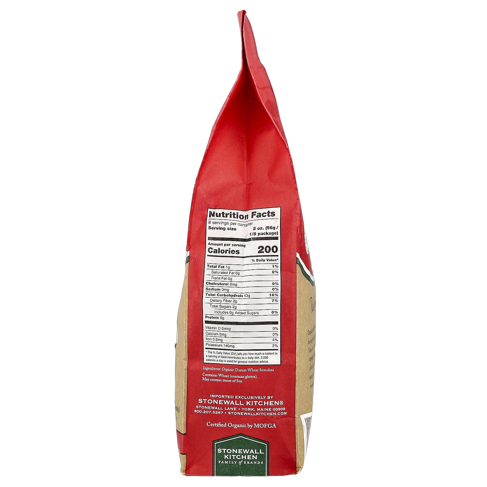 Montebello, Organic Penne Rigate, 16 oz (454 g) - Image 2