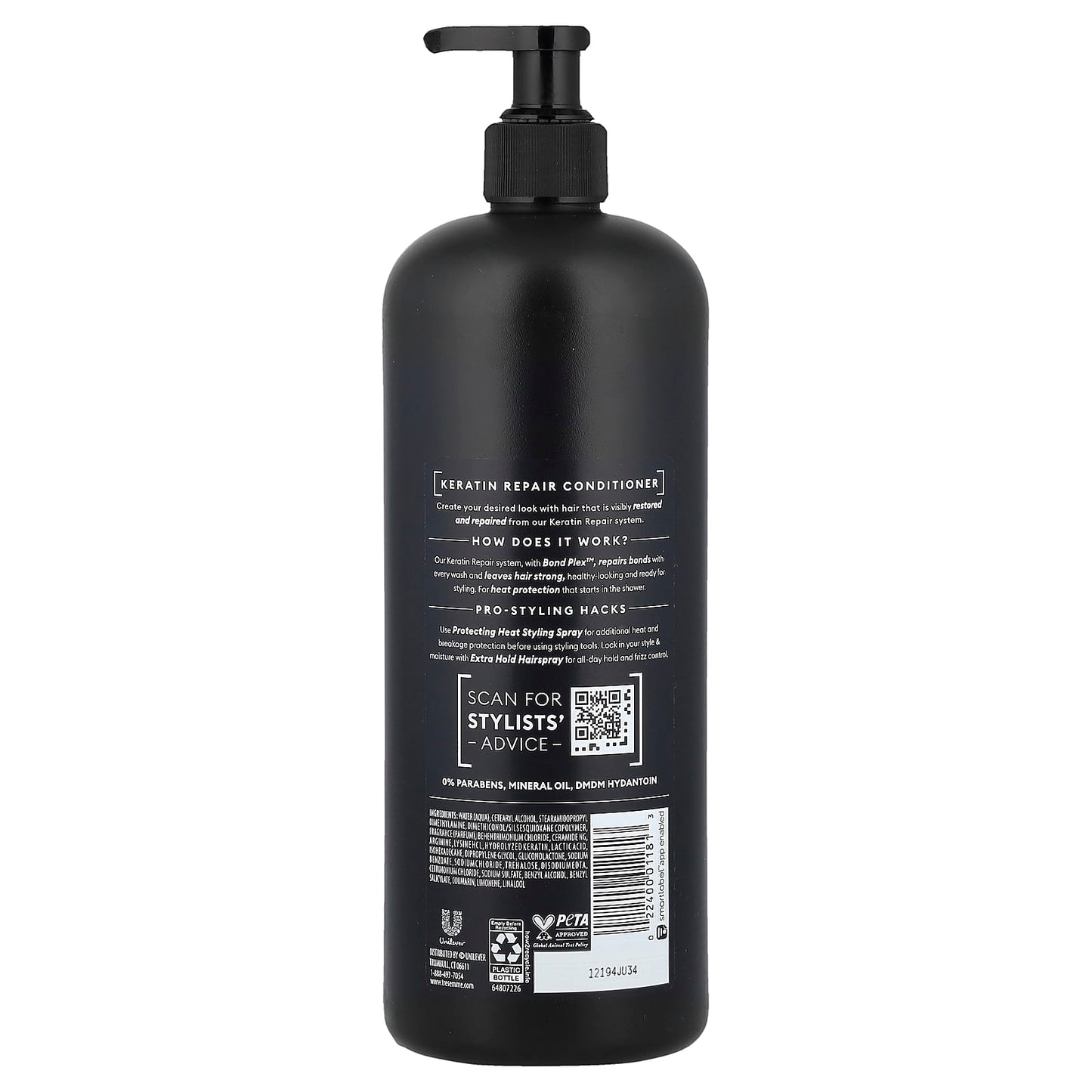 TRESemmé, Keratin Repair Conditioner, 28 fl oz (828 ml) - Image 2