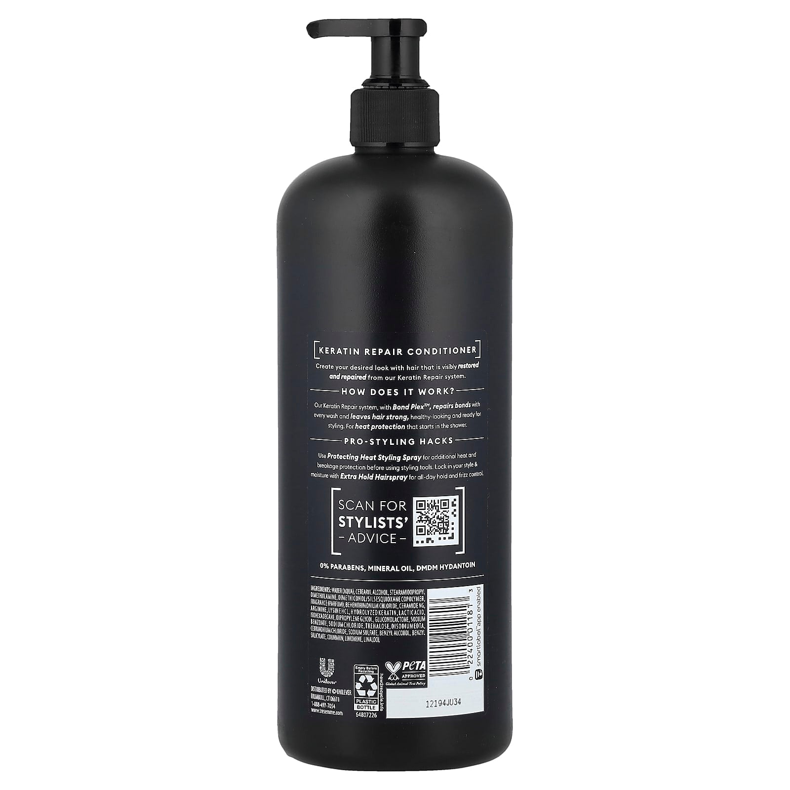 TRESemmé, Keratin Repair Conditioner, 28 fl oz (828 ml) - Image 2