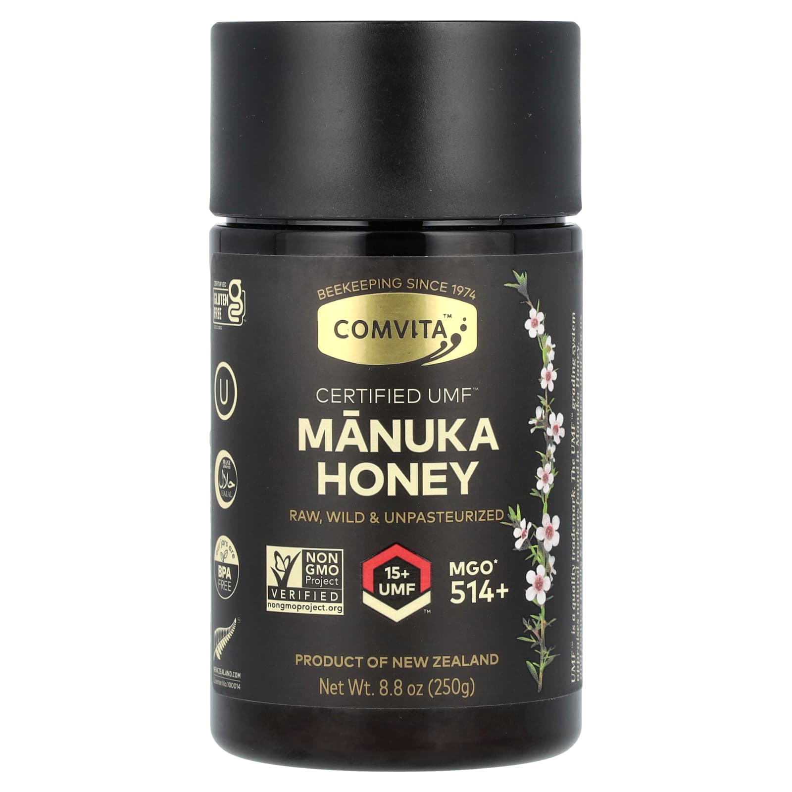 Comvita UMF 15+ Manuka Honey, 8.8 oz (250 g) - Premium Quality - Image 1