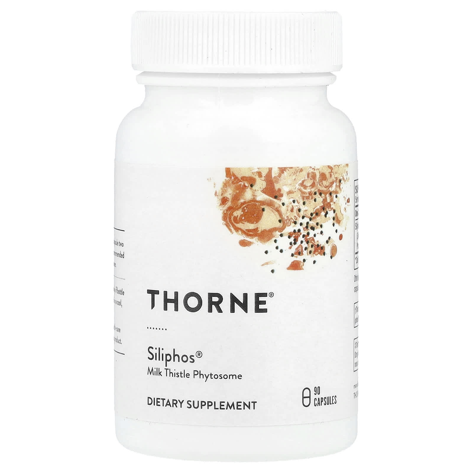 Thorne, Siliphos®, Milk Thistle Phytosome, 90 Capsules (180 mg per Capsule) - Image 1
