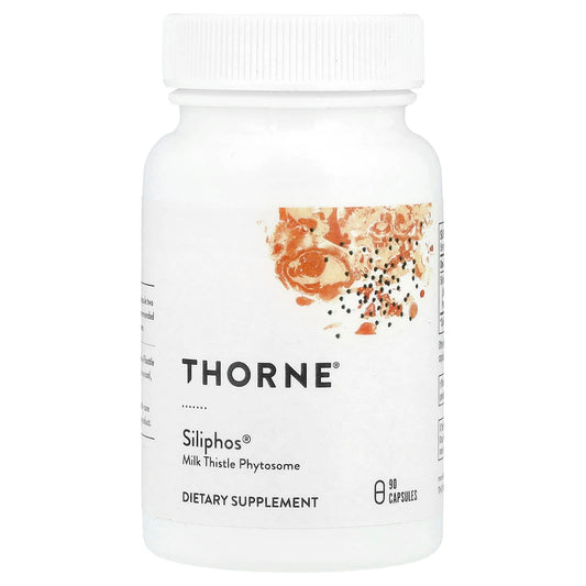 Thorne, Siliphos®, Milk Thistle Phytosome, 90 Capsules (180 mg per Capsule) - Image 1