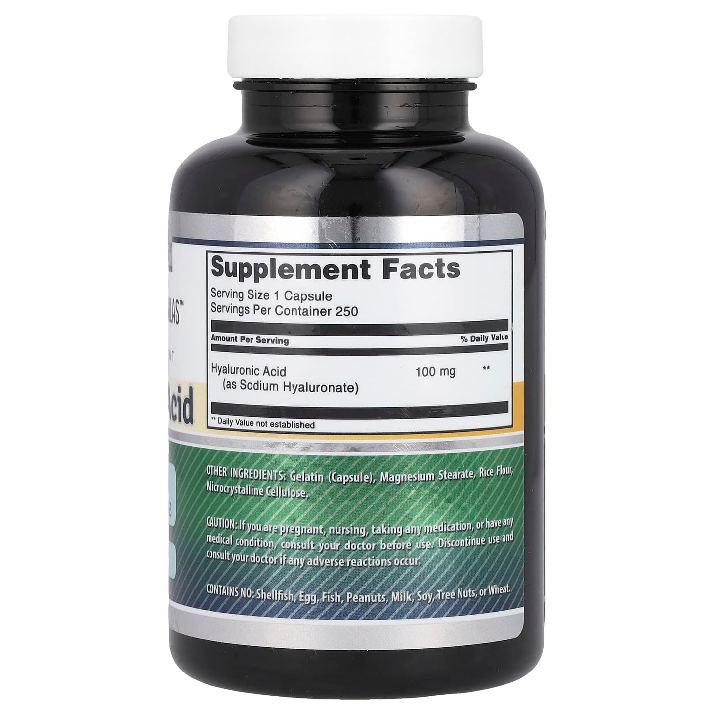 Hyaluronic Acid Supplement 100mg - 250 Capsules for Healthy Joints & Skin - Image 2