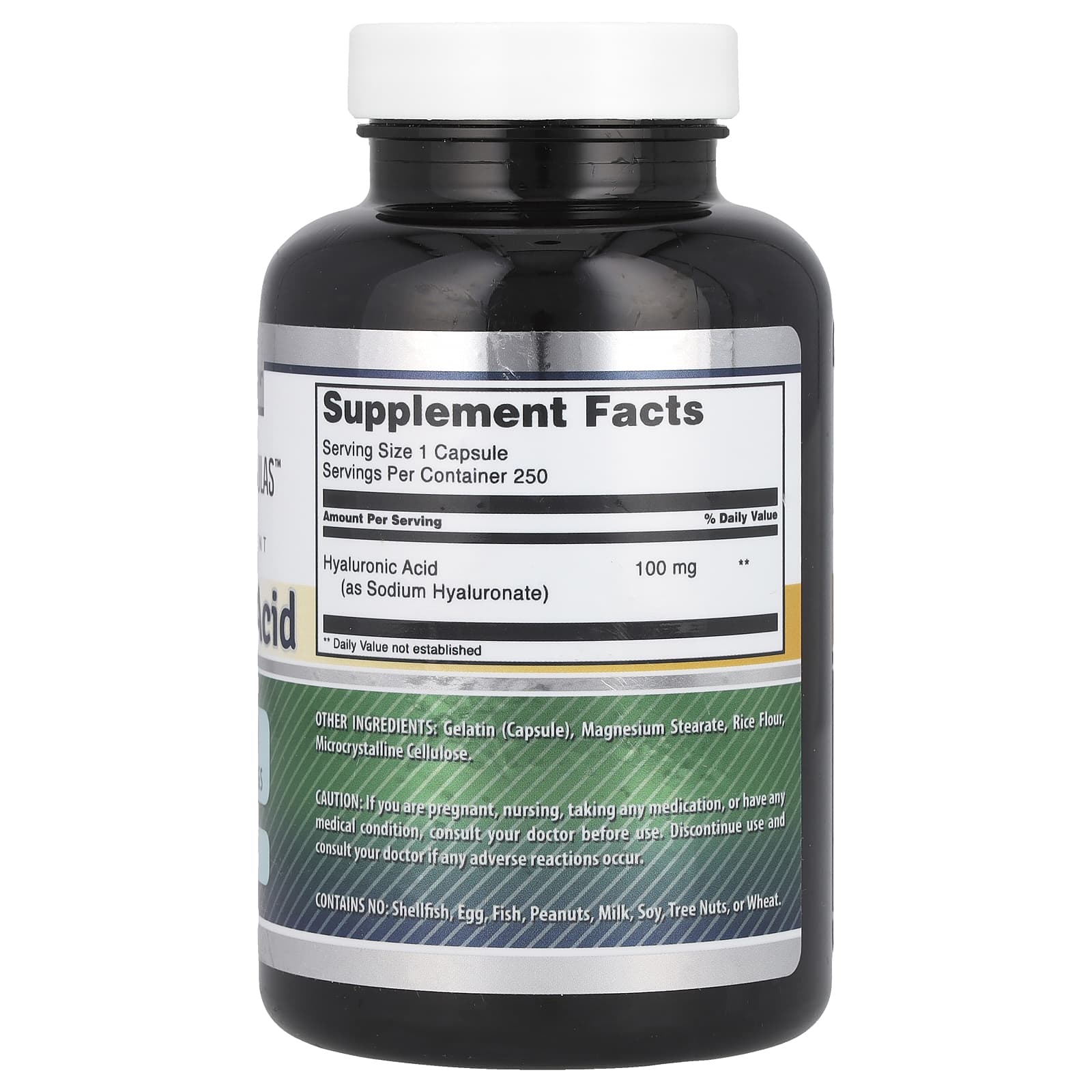 Hyaluronic Acid Supplement 100mg - 250 Capsules for Healthy Joints & Skin - Image 2