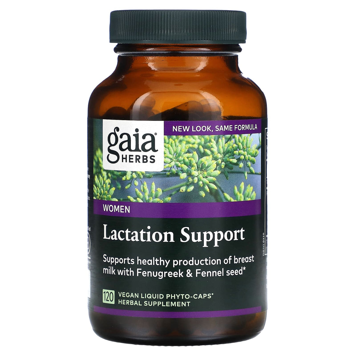 Gaia Herbs Lactation Support for Breastfeeding Moms, 120 Vegan Capsules - Image 1