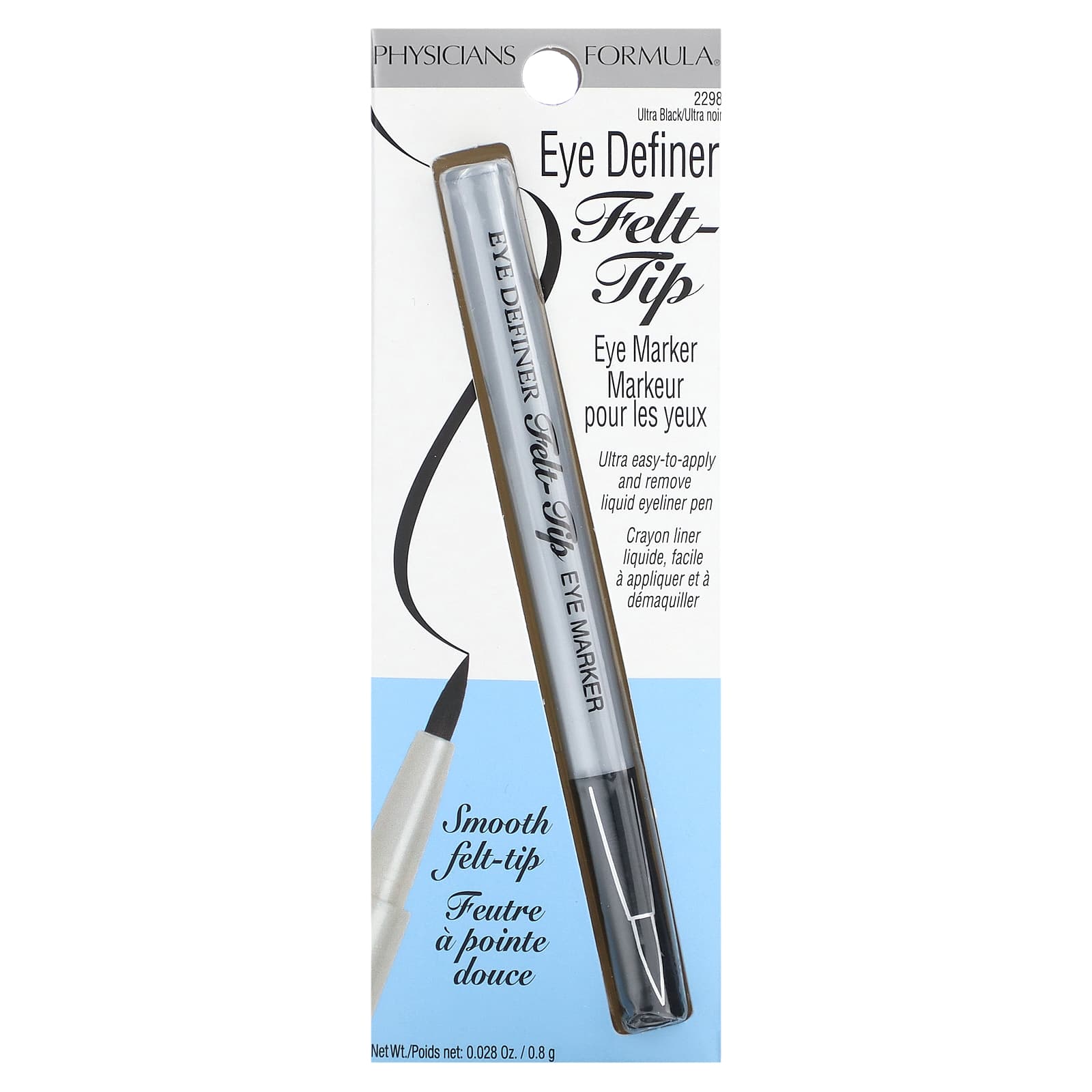 Physicians Formula, Eye Definer, Felt-Tip Eye Marker, 2298 Ultra Black, 0.028 oz (0.8 g) - Image 2