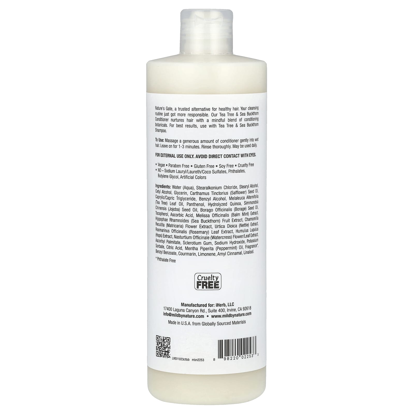 Nature's Gate Tea Tree & Sea Buckthorn Conditioner for Oily Hair - Image 2