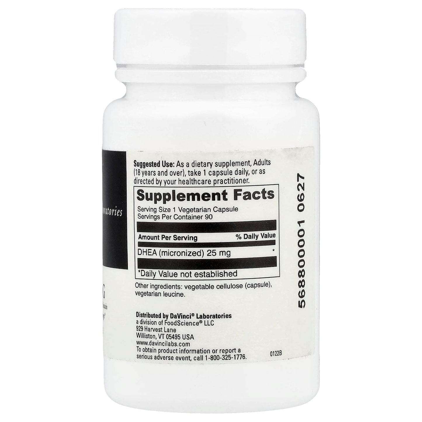 Support Healthy Aging with DaVinci Laboratories DHEA 25mg Capsules - Image 2