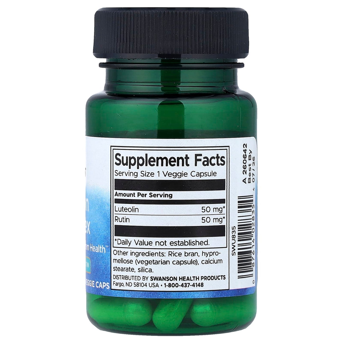 Swanson, Luteolin Complex, 30 Veggie Caps - Image 2