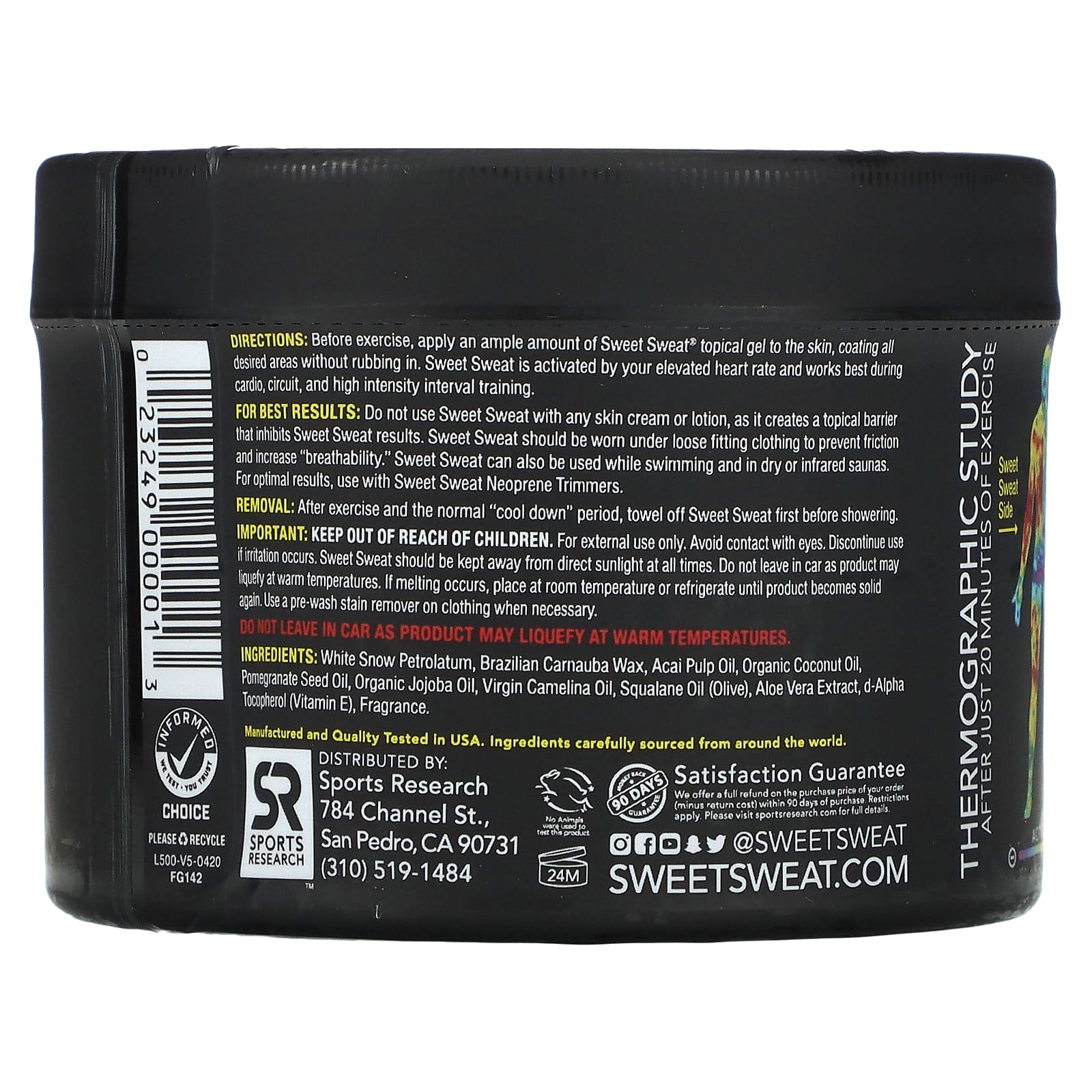 Sports Research, Sweet Sweat®, Workout Enhancer, 6.5 oz (184 g) - Image 2