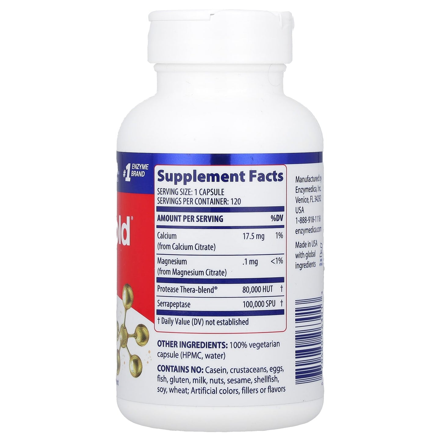 SerraGold High Potency Serrapeptase Supplement for Digestive Health - Image 2