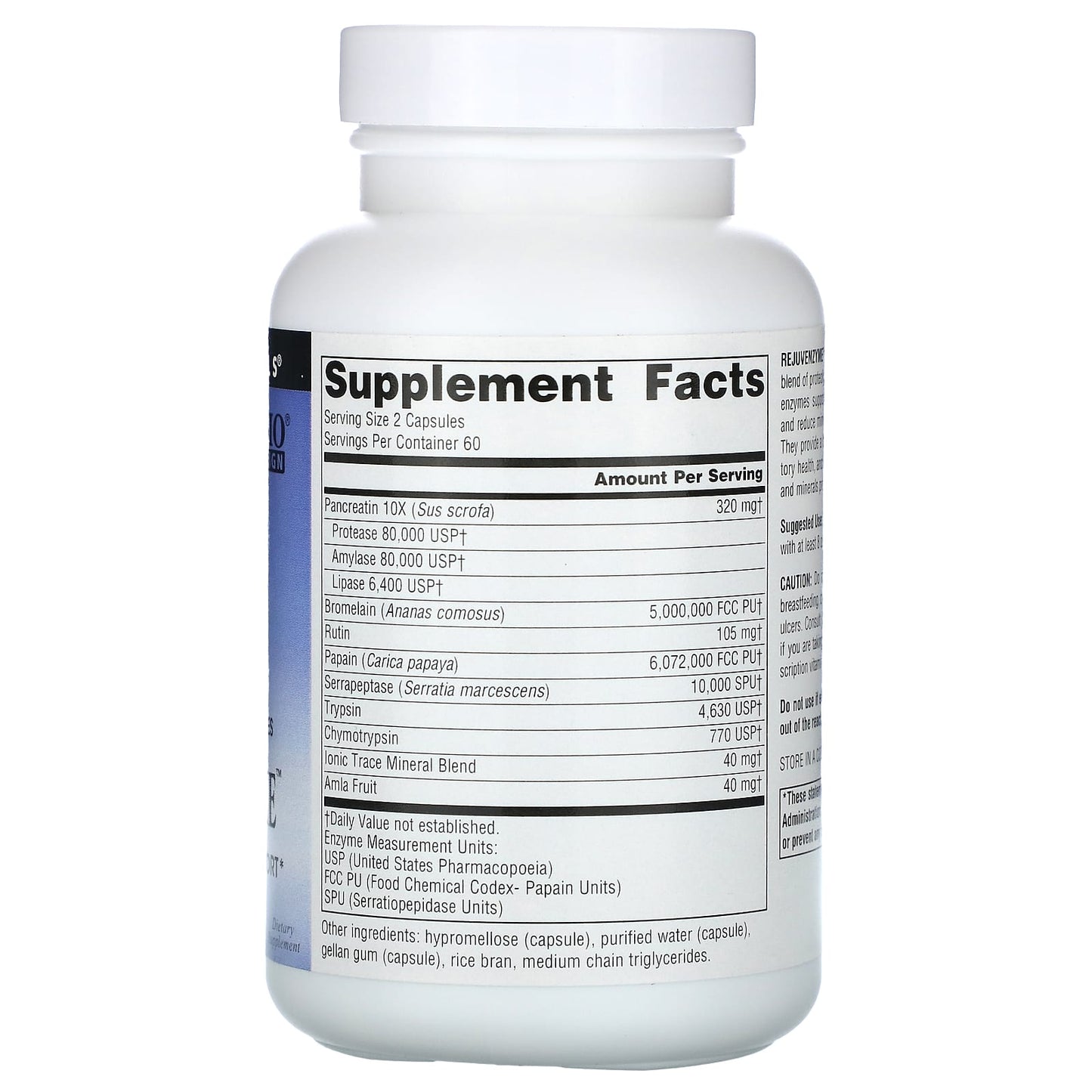 Source Naturals, RejuvenZyme, 120 Capsules - Image 2