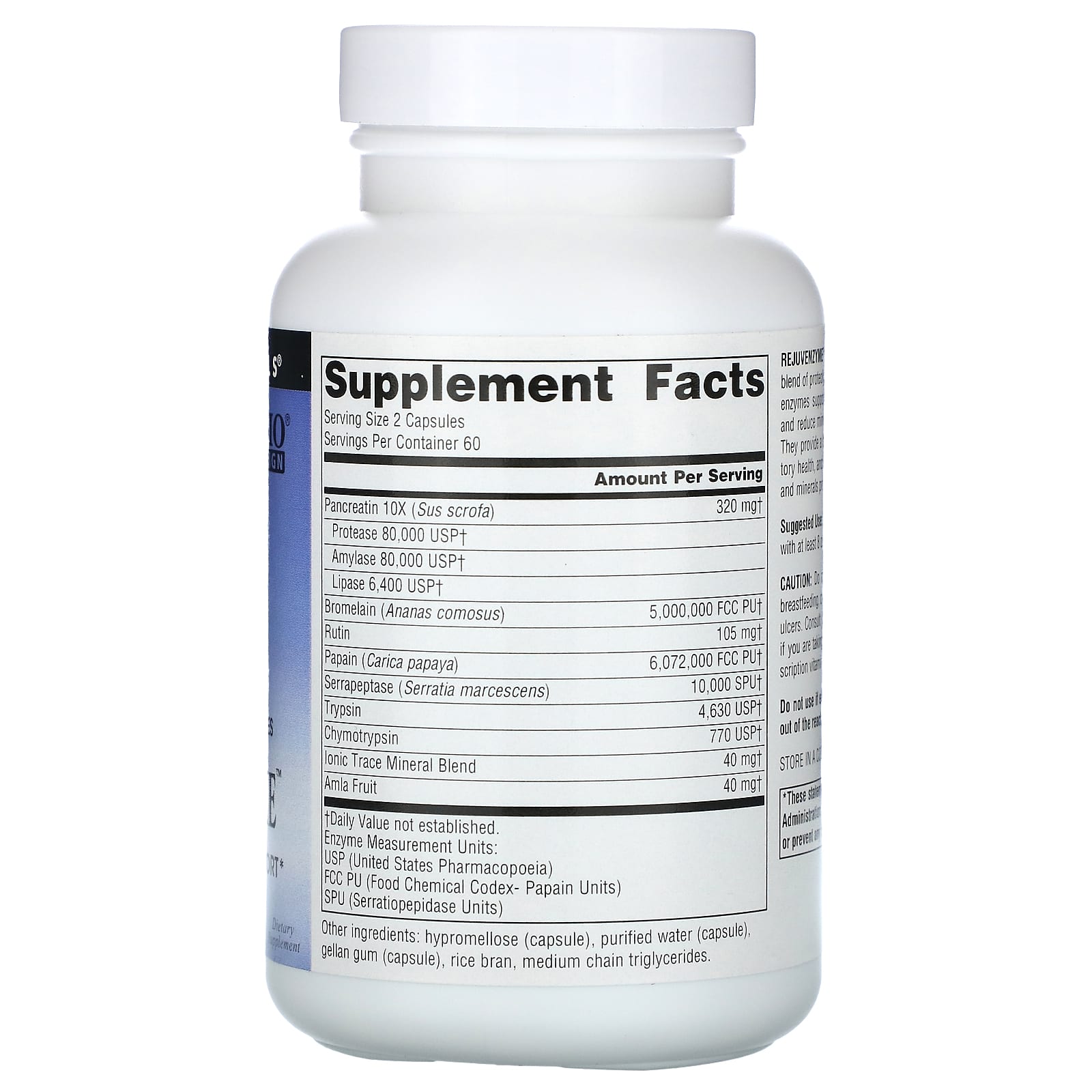 Source Naturals, RejuvenZyme, 120 Capsules - Image 2