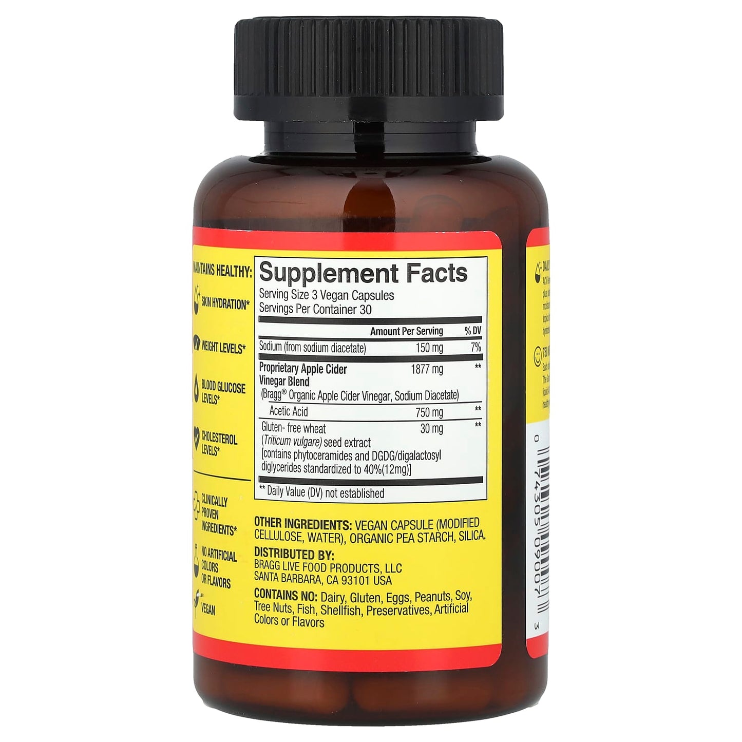 Bragg Apple Cider Vinegar + Phytoceramides for Hydrated Skin - Image 2
