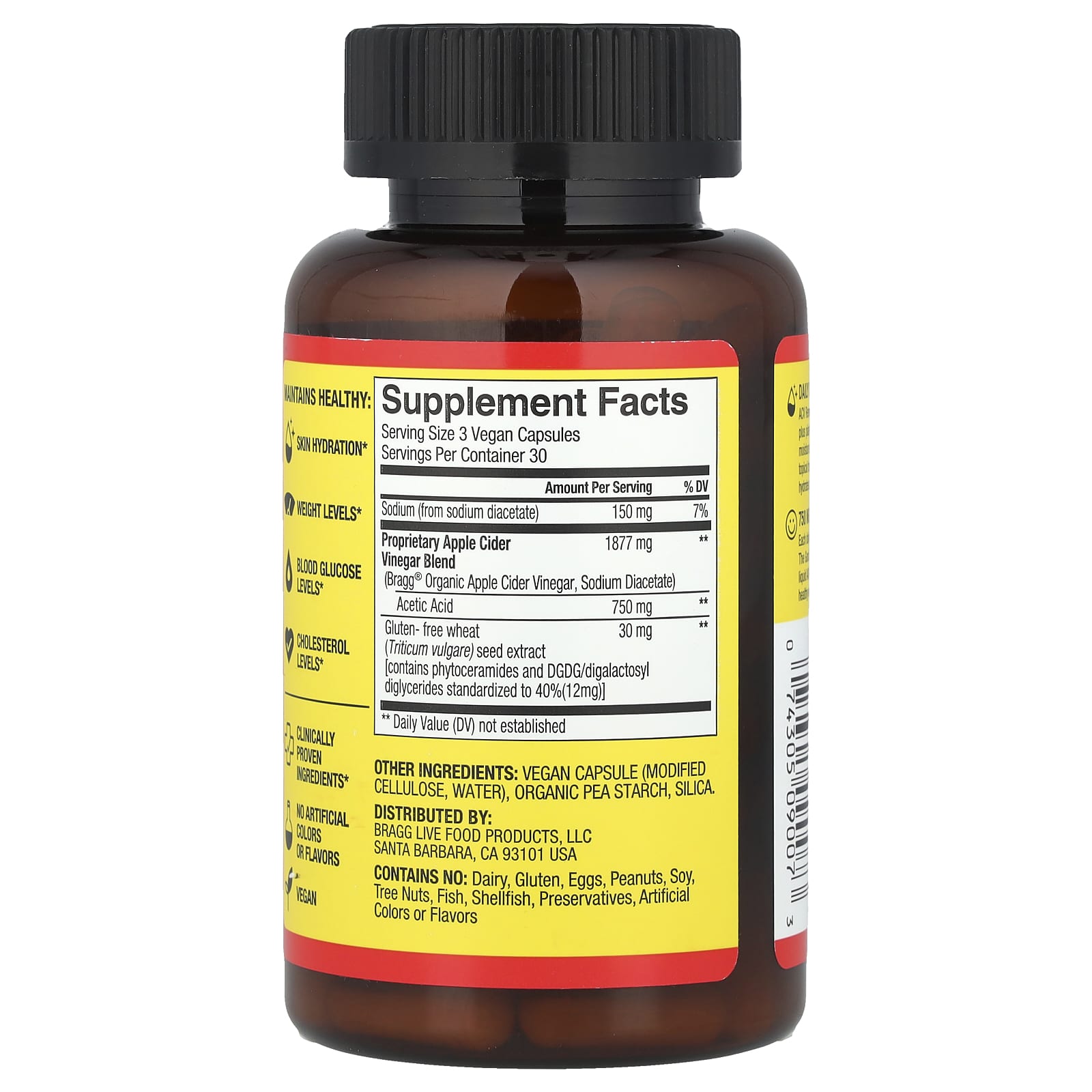 Bragg Apple Cider Vinegar + Phytoceramides for Hydrated Skin - Image 2