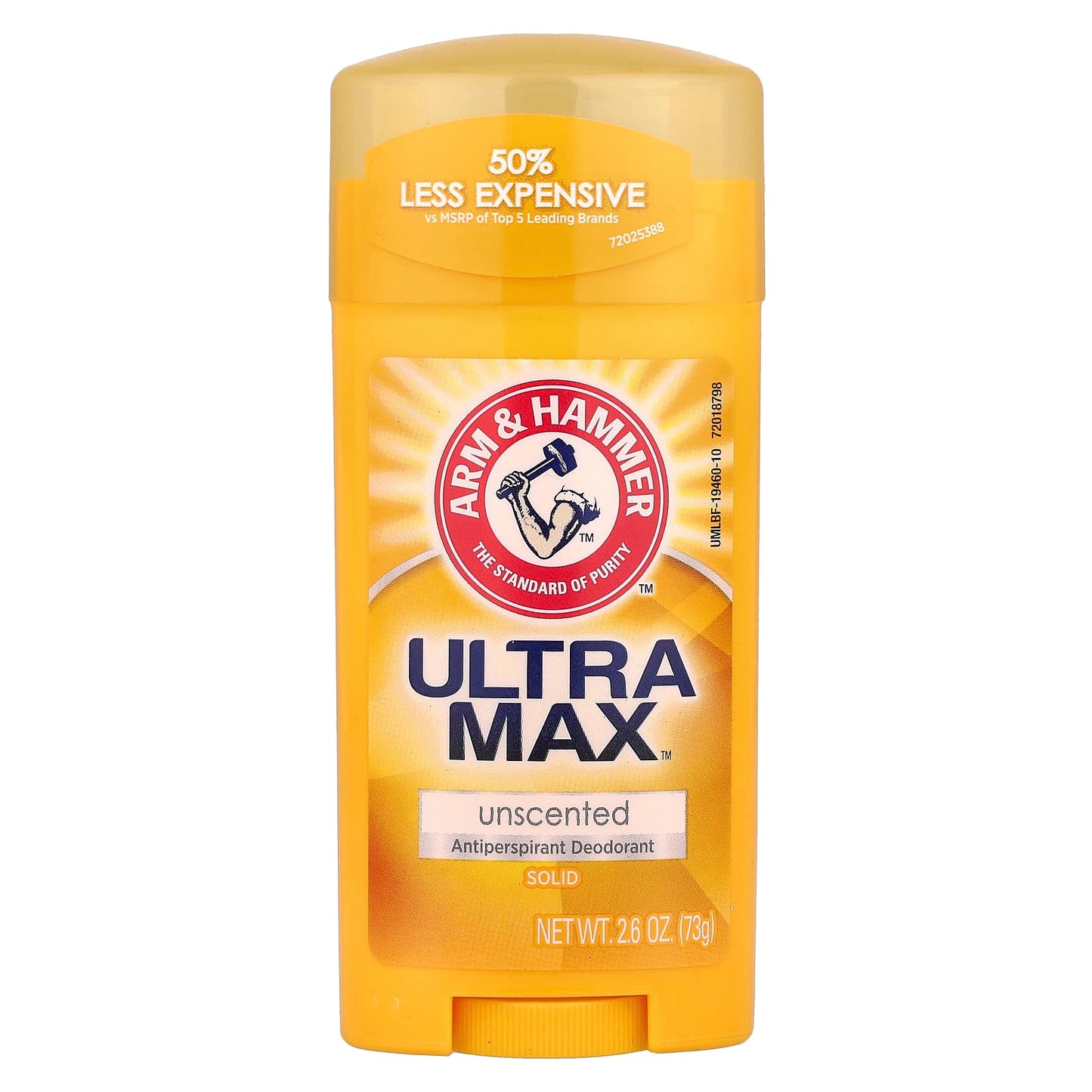Arm & Hammer UltraMax Unscented Antiperspirant Deodorant, 2.6 oz - Image 1