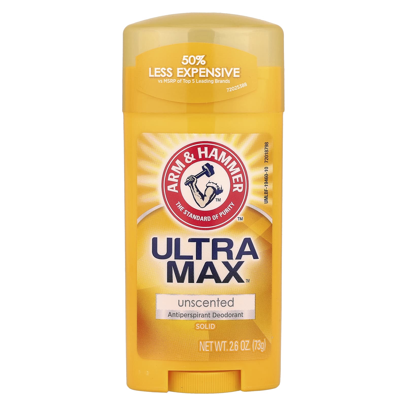 Arm & Hammer UltraMax Unscented Antiperspirant Deodorant, 2.6 oz - Image 1