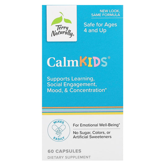 Terry Naturally, Calm Kids, Ages 4 and Up, 60 Capsules - Image 1