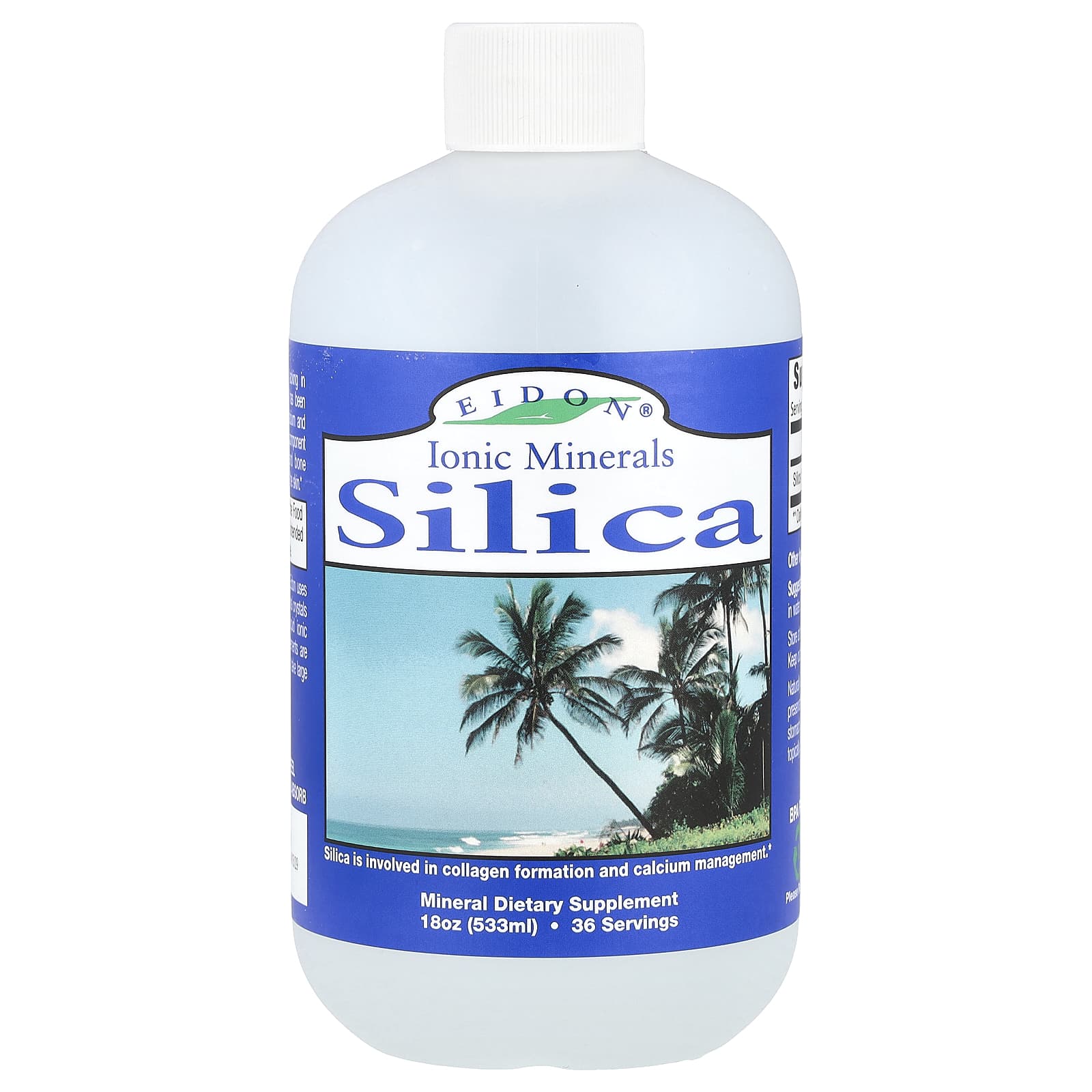 Ionic Silica Mineral Supplement by Eidon Ionic Minerals - 18oz (533ml) - Image 1