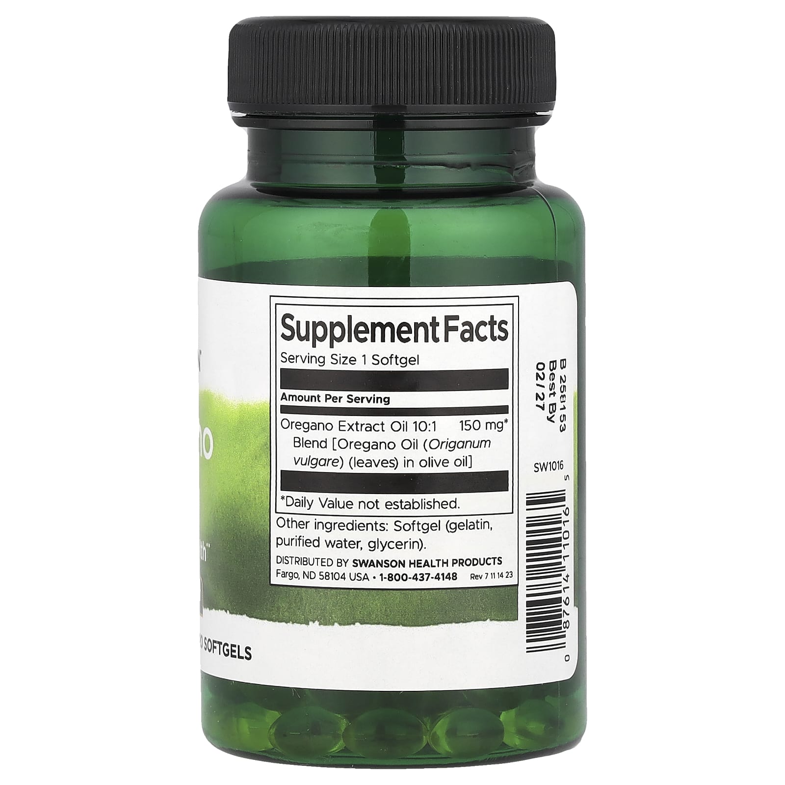 Swanson, Oregano Oil, 120 Softgels (150 mg per Softgel)